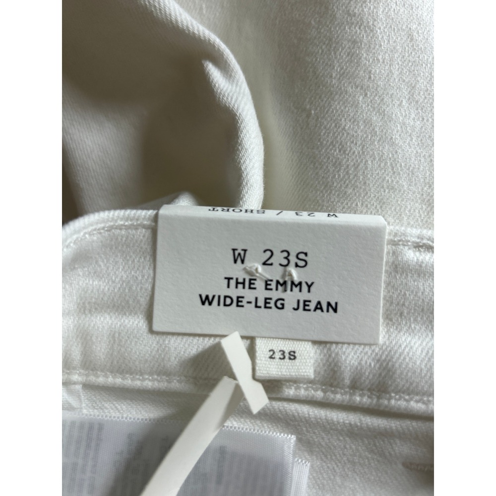 Madewell Womens Emmy Wide-Leg Jean Tile White High Rise Denim Jeans 23 Short New - Picture 8 of 9